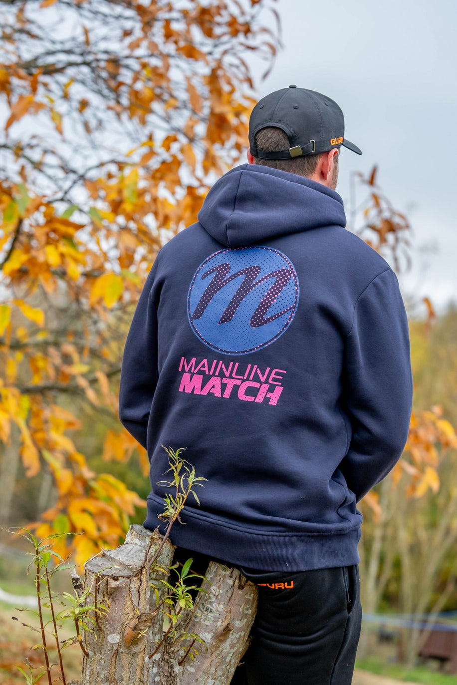 Mainline Match Hoodie – Fleece Lined, Navy Blue - Main Image